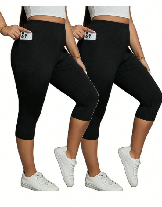 CZARNE LEGGINSY 2-PACK