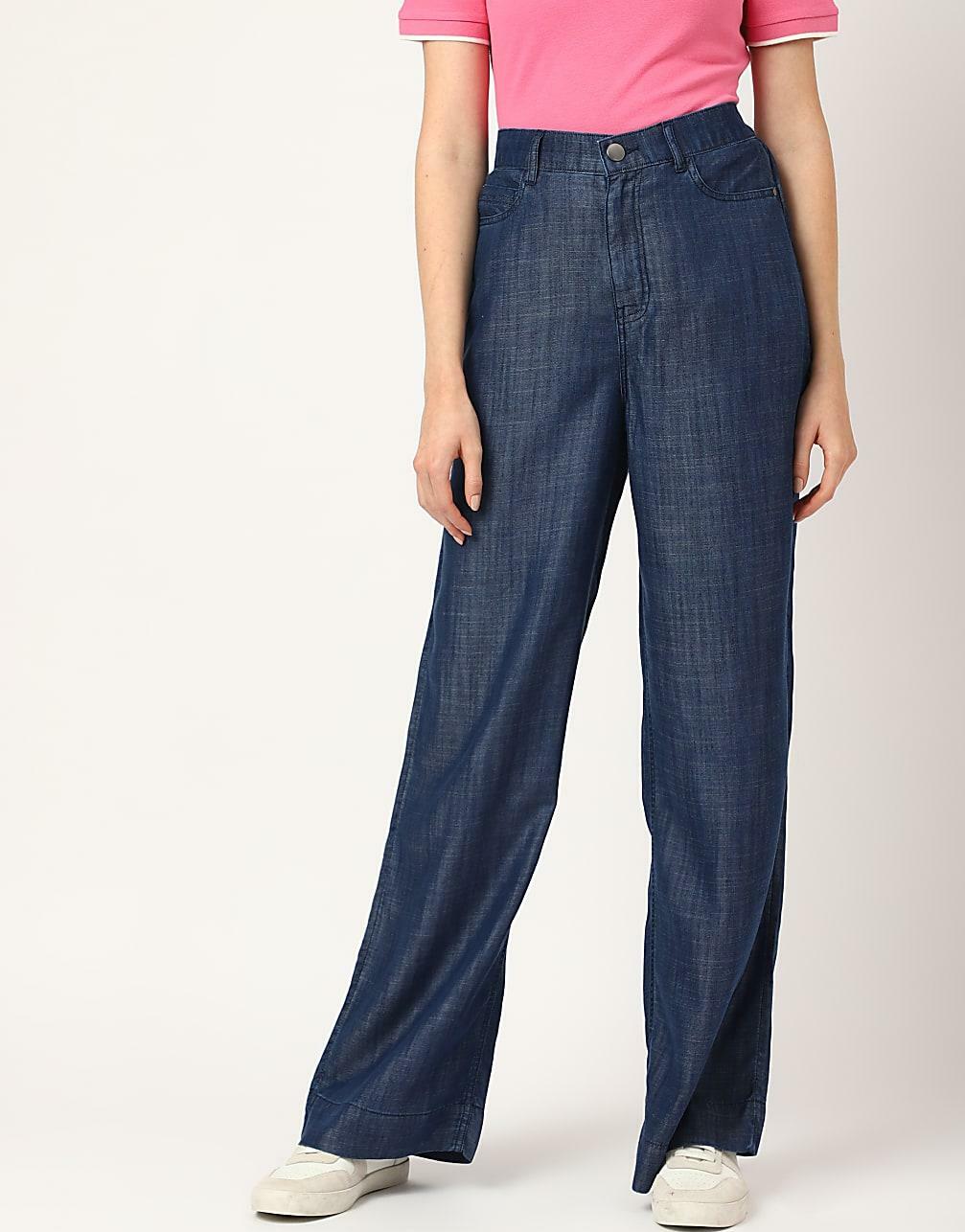 niebieskie spodnie jeans T57-4225K-QP
