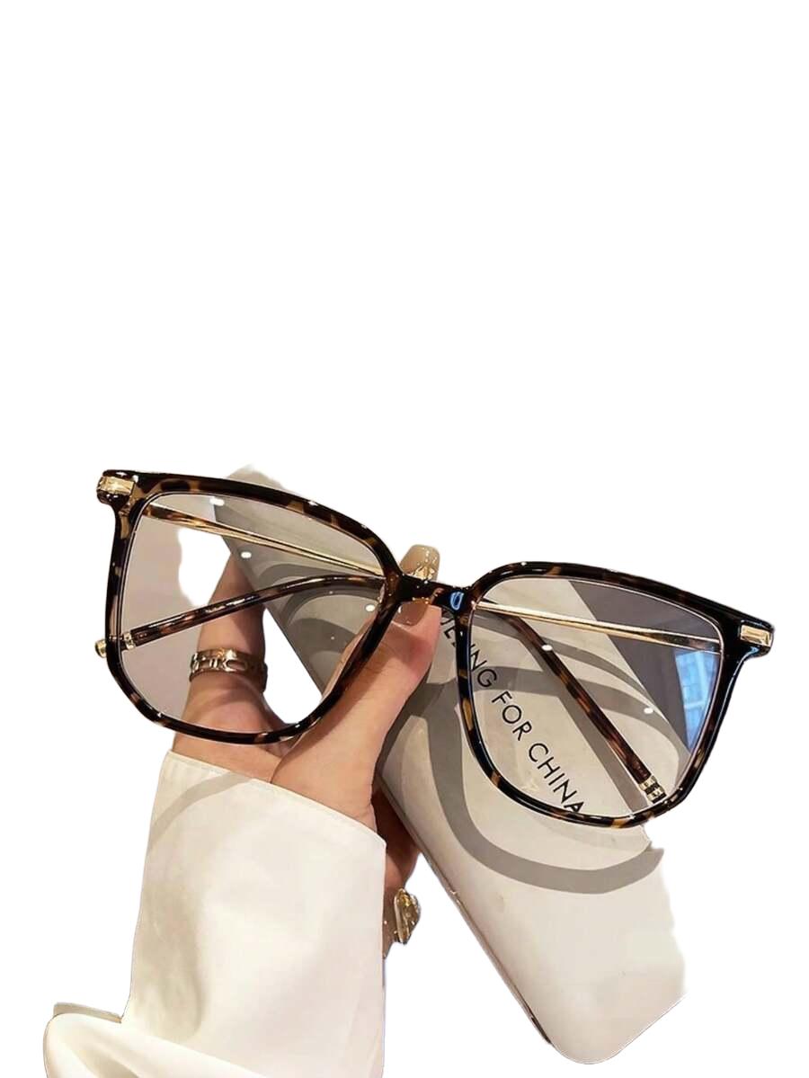 okulary zerówki animal print