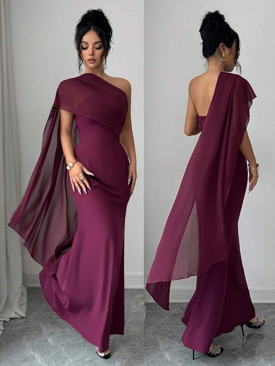 BURGUNDOWA MAXI SUKIENKA