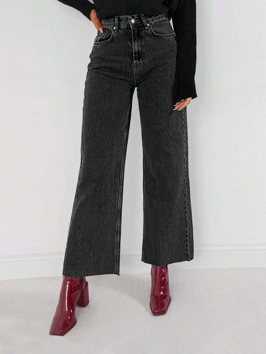 SPODNIE JEANS WYSOKI STAN