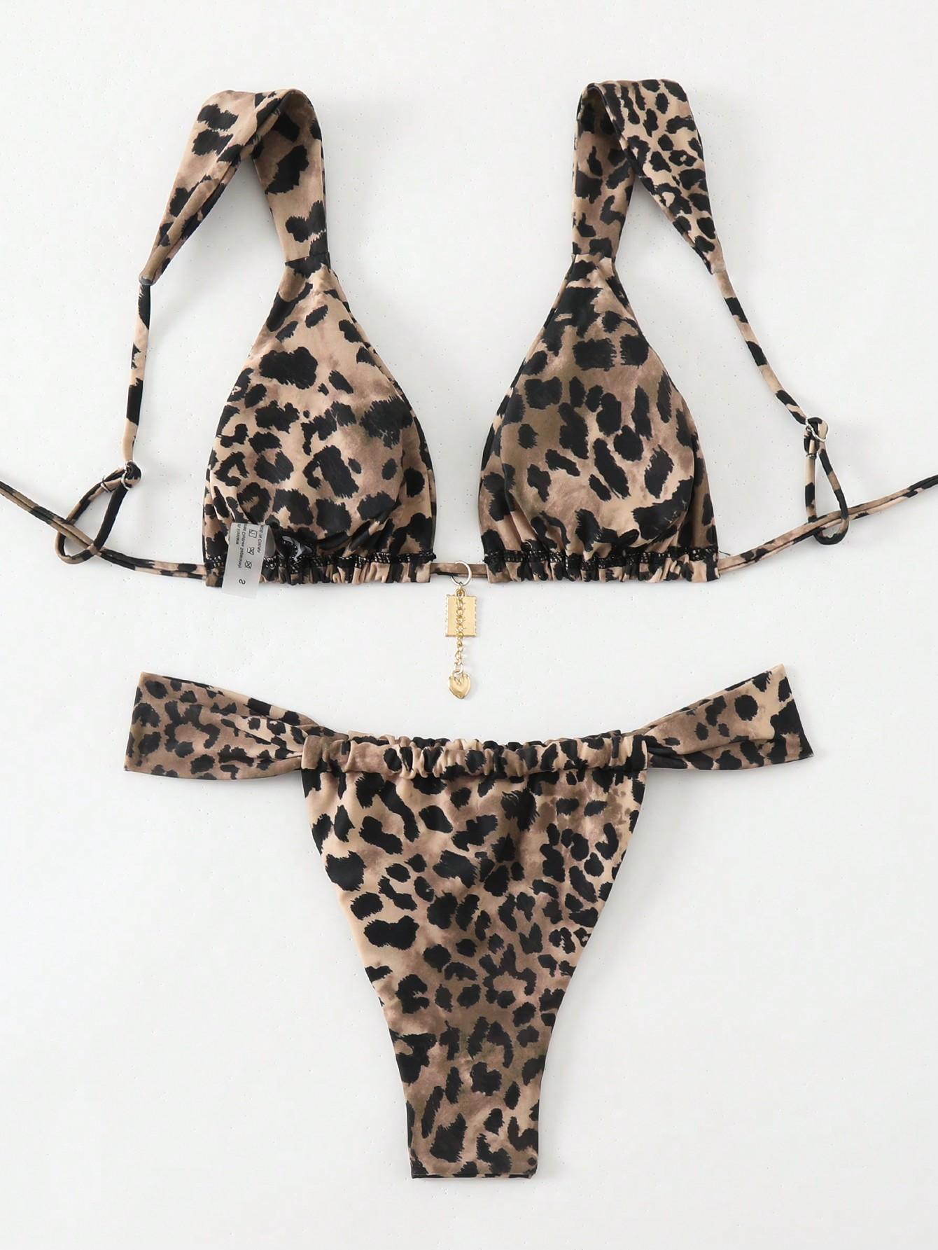 DWUCZĘŚCIOWY STRÓJ KĄPIELOWY ANIMAL PRINT