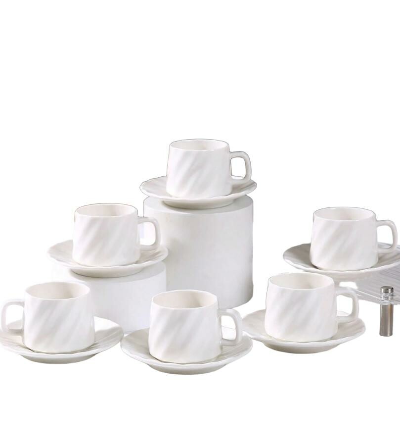 ZESTAW FILIŻANEK ZE SPODKAMI 6-PACK