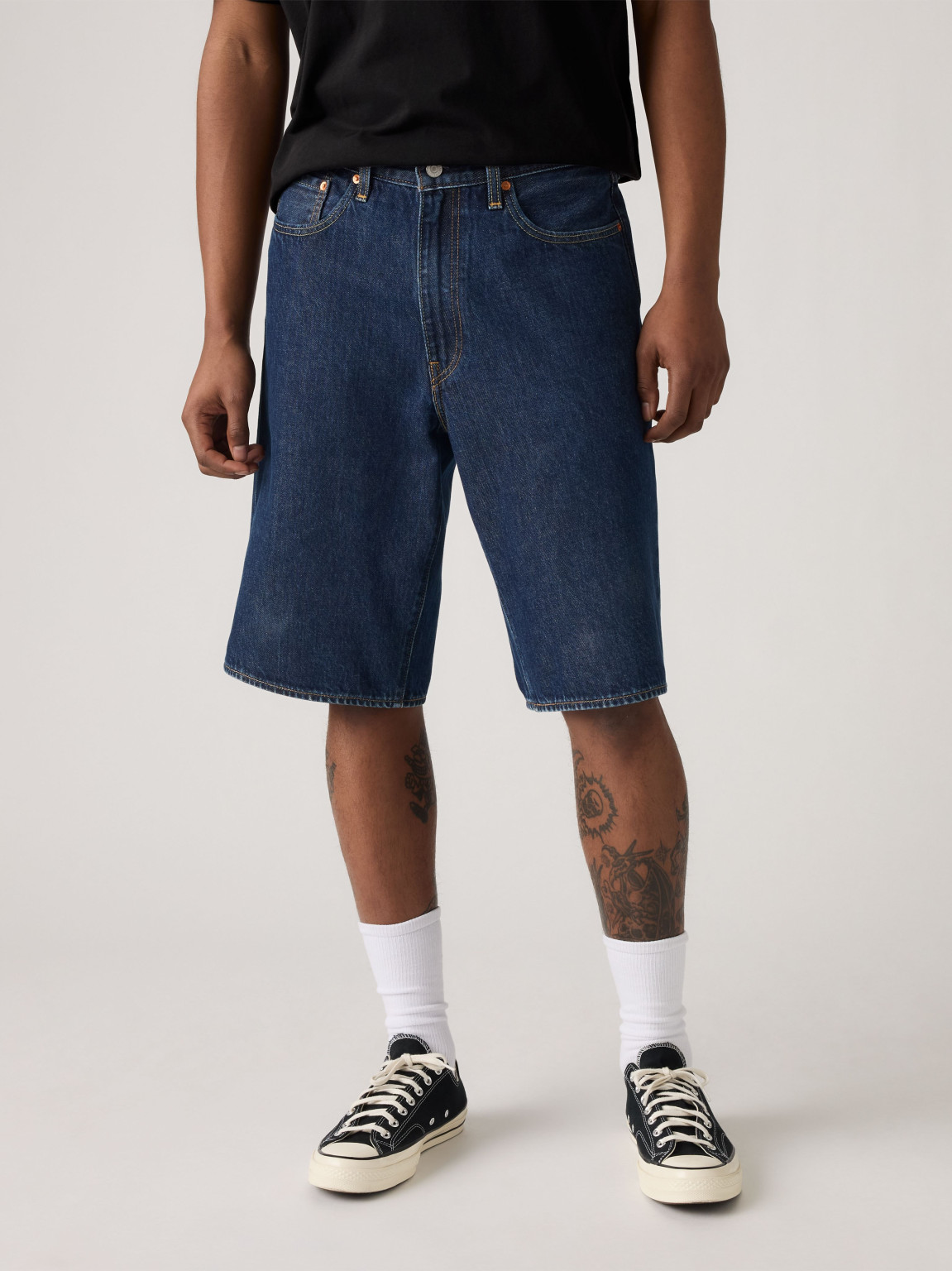krótkie spodenki jeans baggy