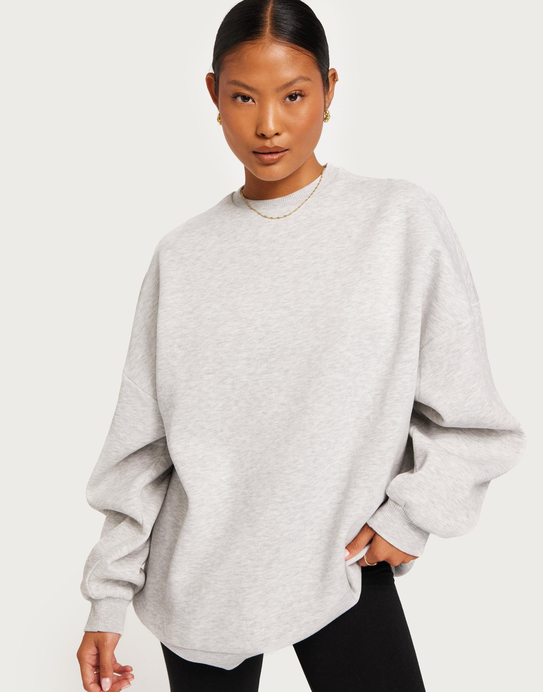 SZARA BLUZA OVERSIZE