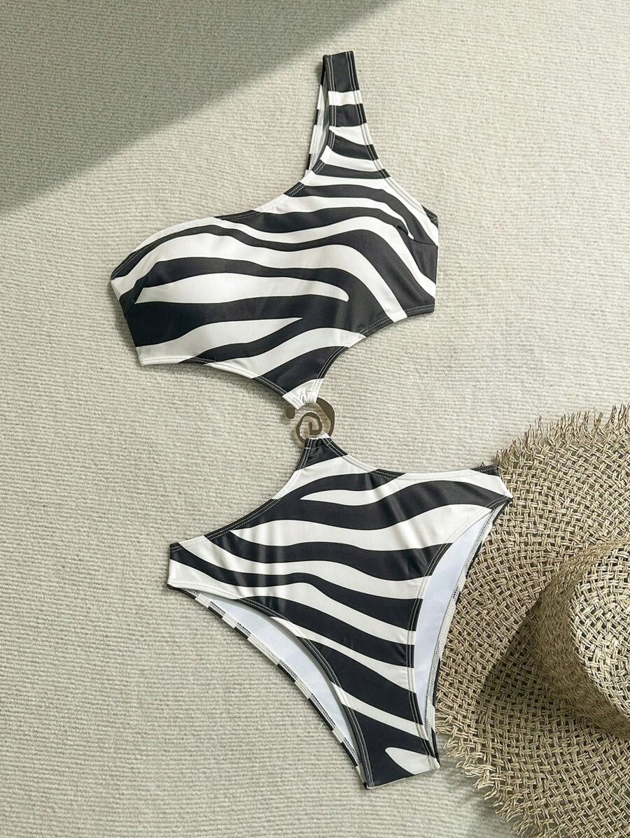 jednoczęściowy strój kąpielowy animal print