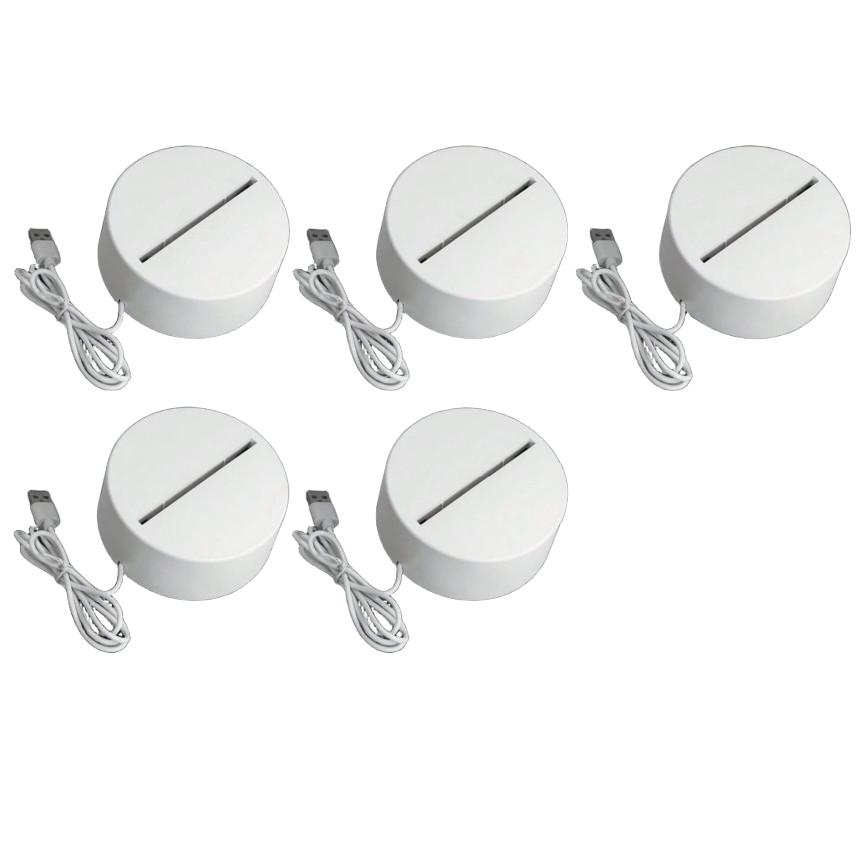 PODSTAWA DO LAMPKI NOCNEJ 3d 5-pack