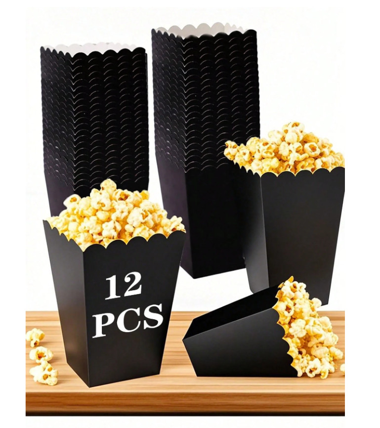 papierowe pudełko na popcorn 12 szt