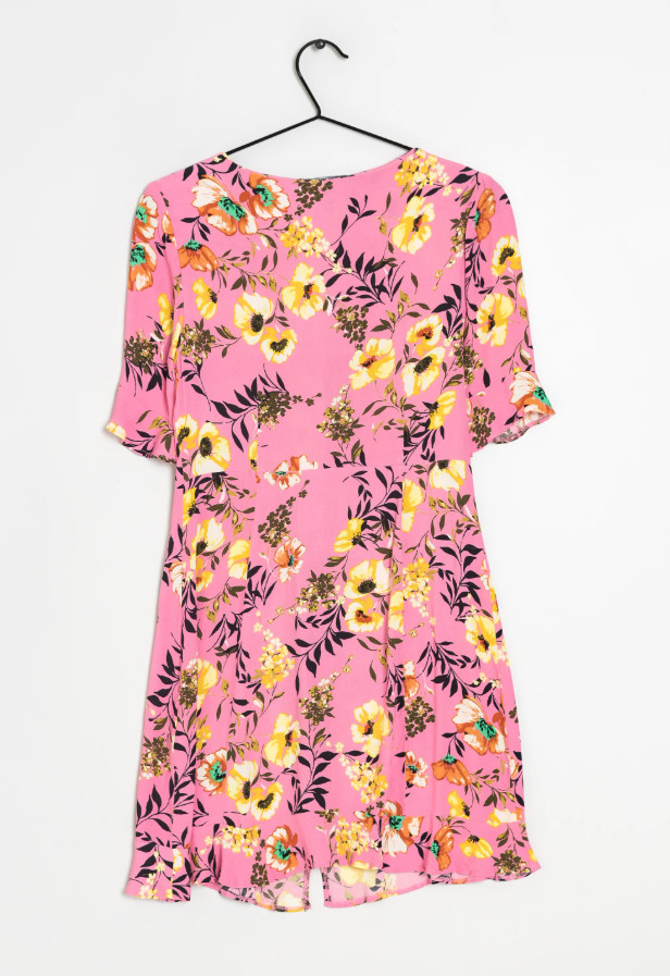 mini sukienka casual kwiaty wzór