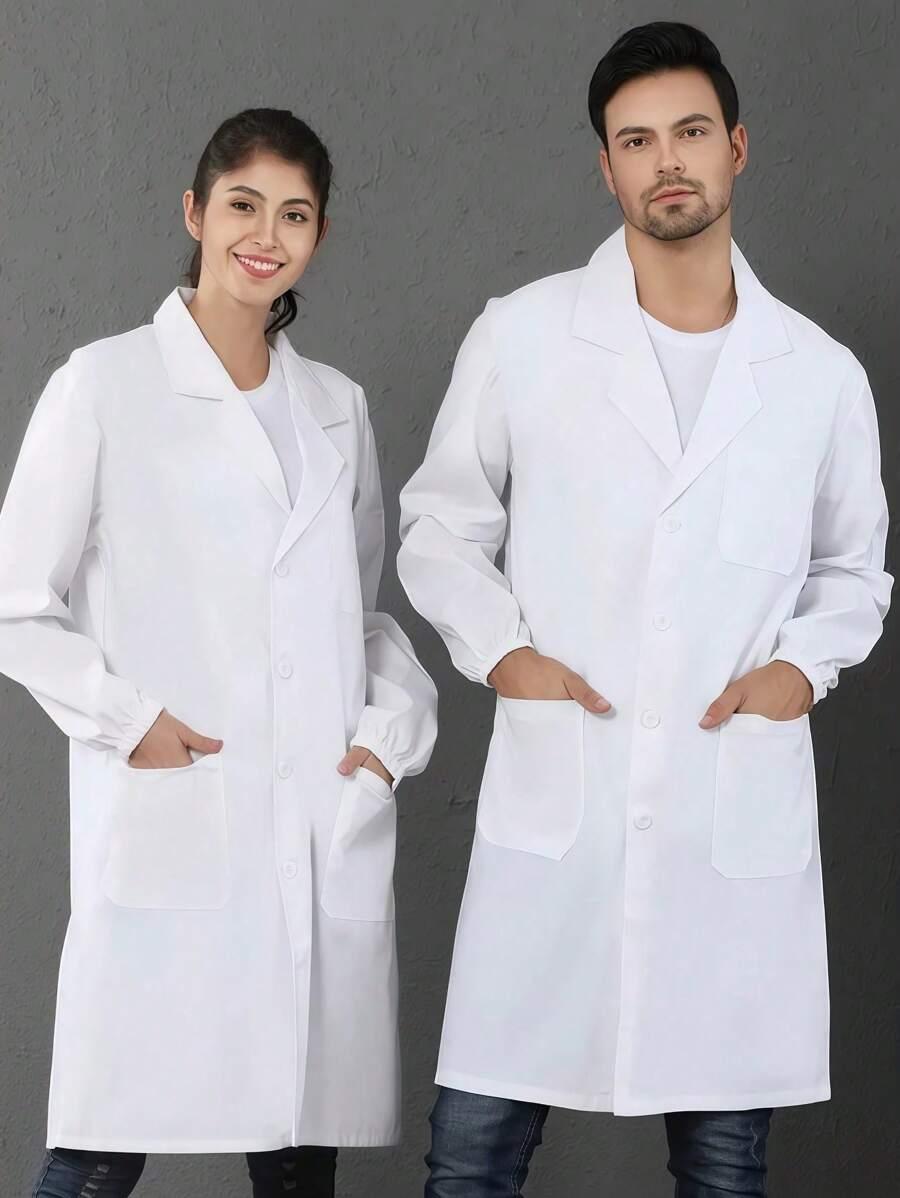 BIAŁY FARTUCH LABORATORYJNY 