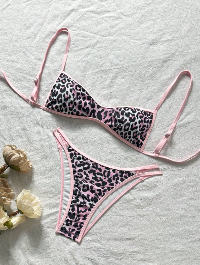 DWUCZĘŚCIOWY STRÓJ KĄPIELOWY ANIMAL PRINT