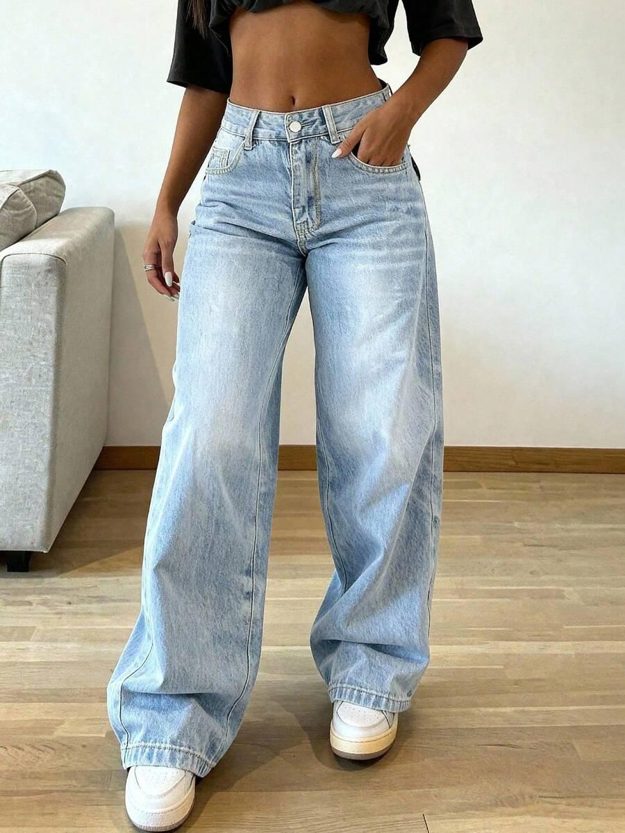 NIEBIESKIE SPODNIE JEANS