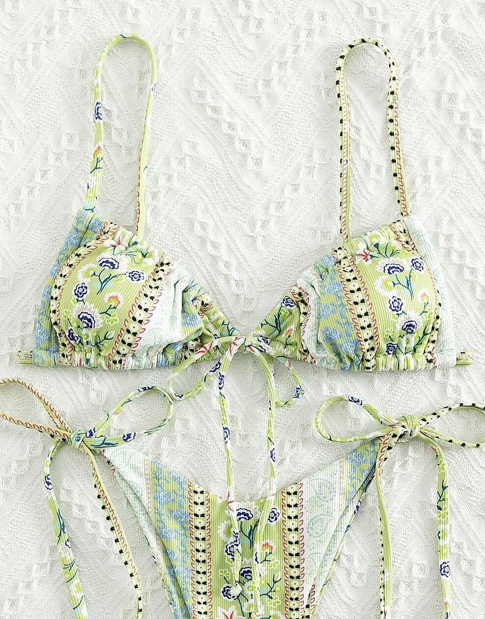 góra od bikini WZÓR KWIATY