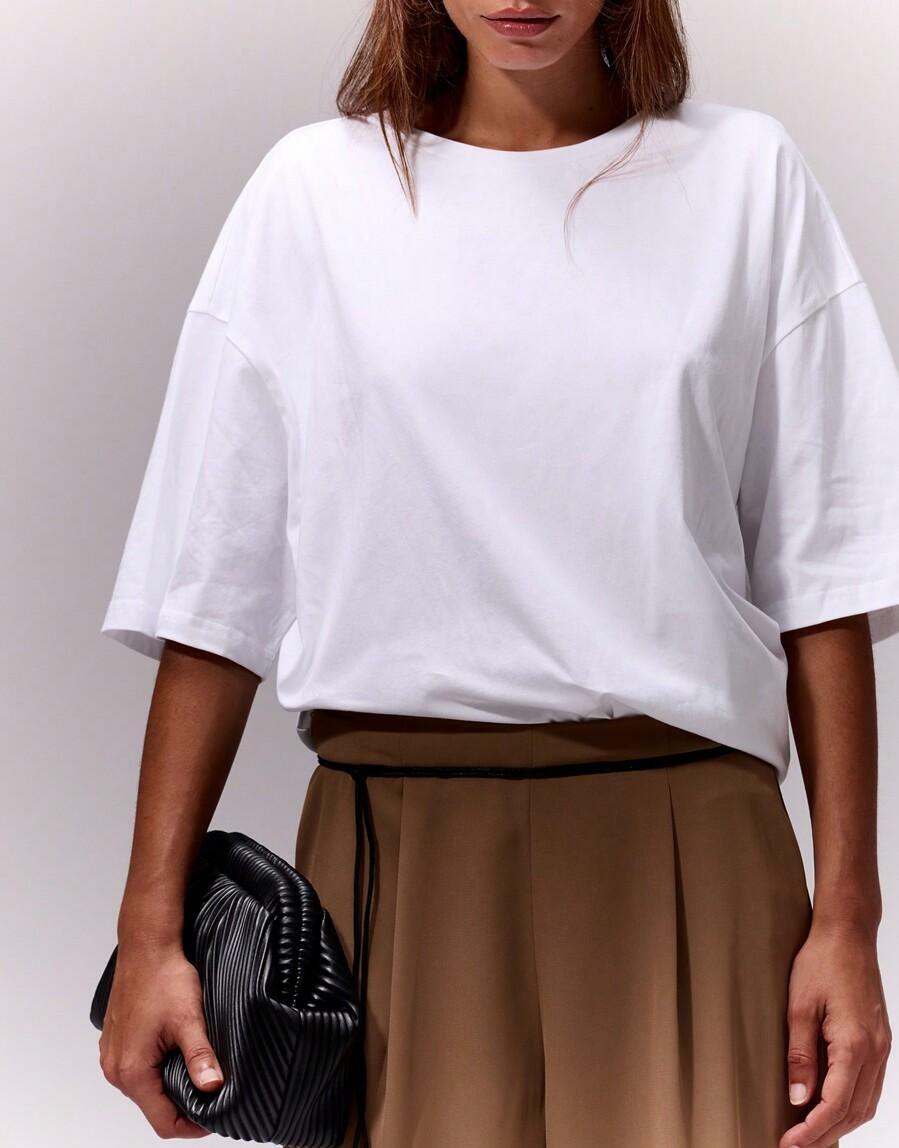 BIAŁY T-SHIRT BASIC 
