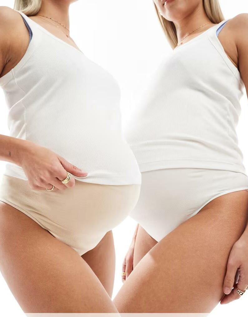 BEZSZWOWE MAJTKI CIĄŻOWE 2-PACK