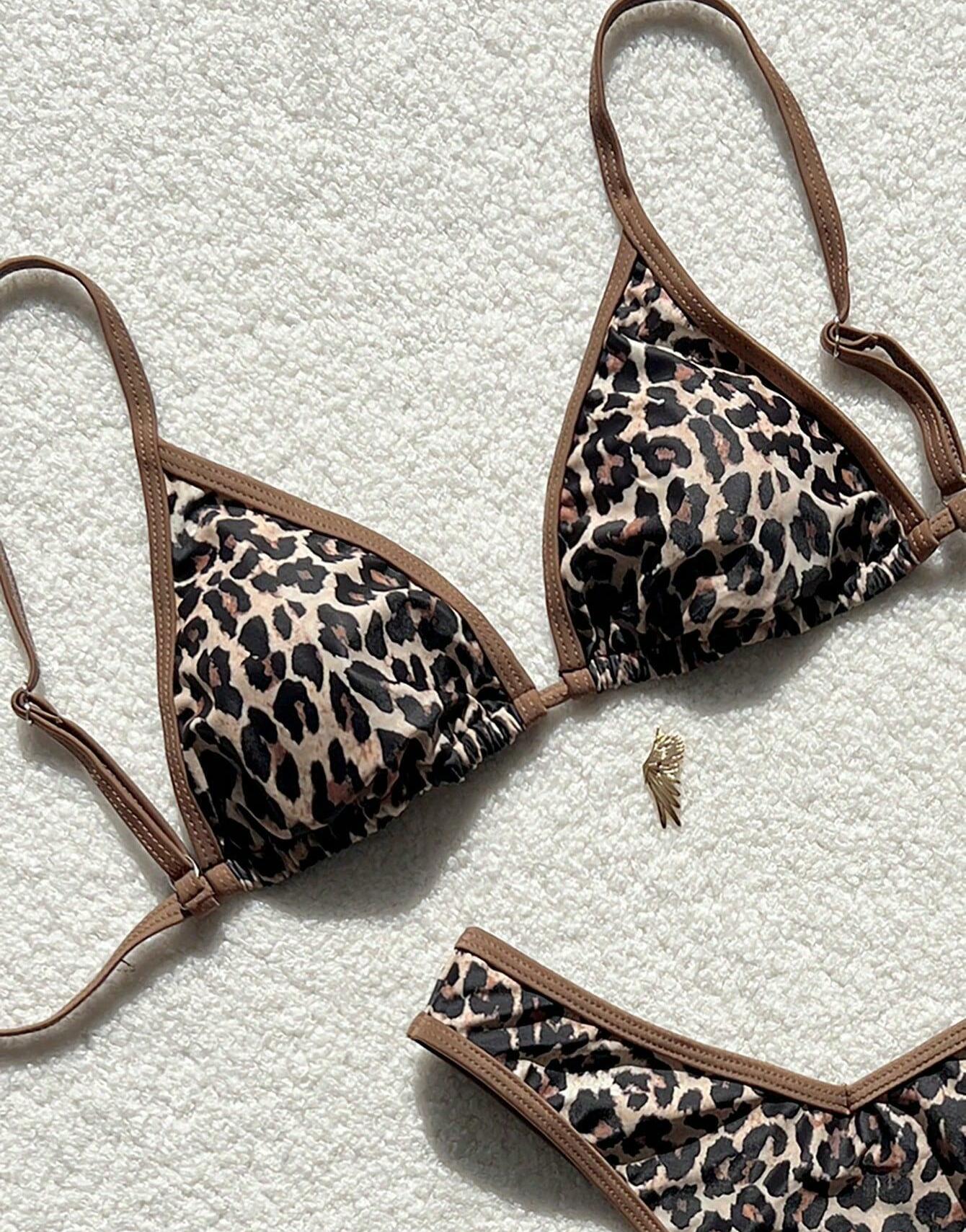 DWUCZĘŚCIOWY KOSTIUM KĄPIELOWY ANIMAL PRINT