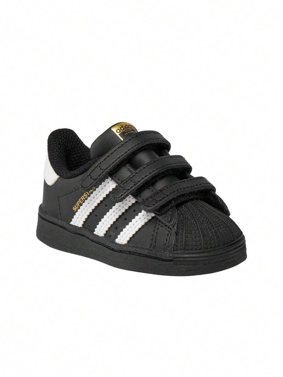 czarne buty sportowe rzepy Superstar Core Black EF4843