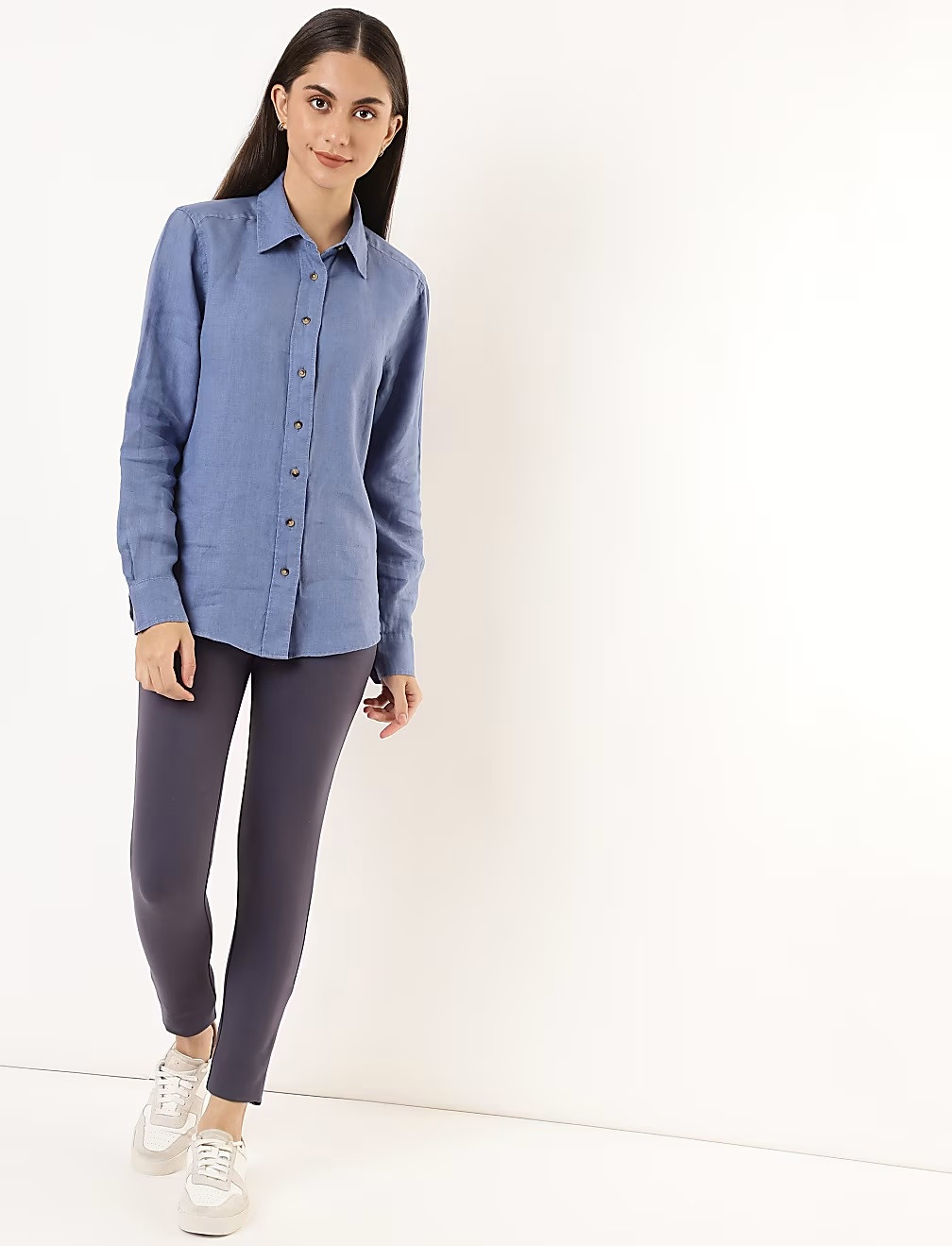 SZARE KLASYCZNE LEGGINSY T59-4967K-NL