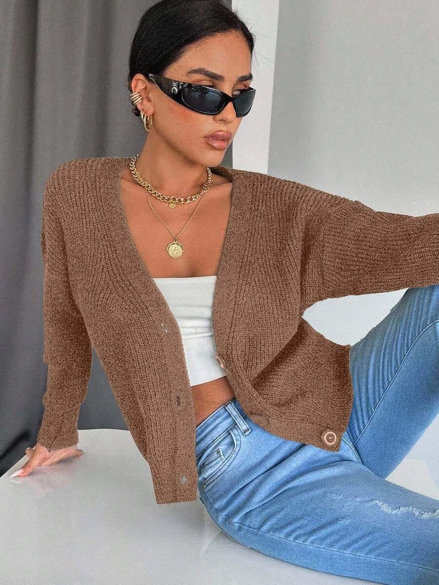 BEŻOWY SWETER KARDIGAN
