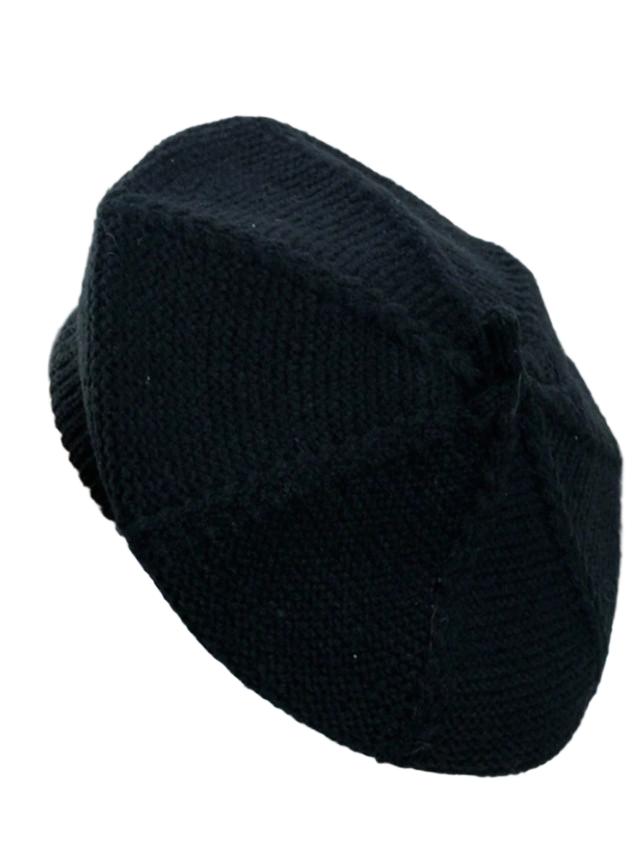 czarna CZAPKA BERET 
