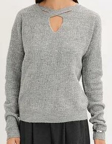 SWETER DAMSKI SZARY
