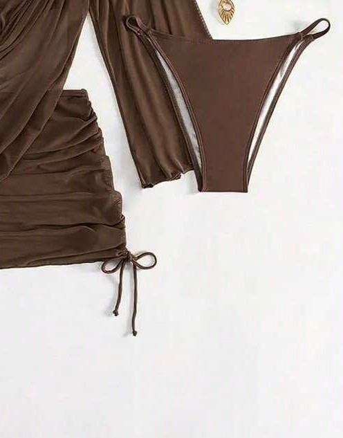 BRĄZOWY DÓŁ OD BIKINI