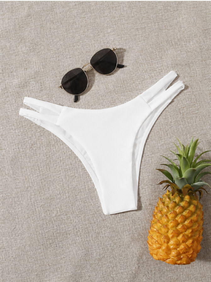 biały dół od bikini