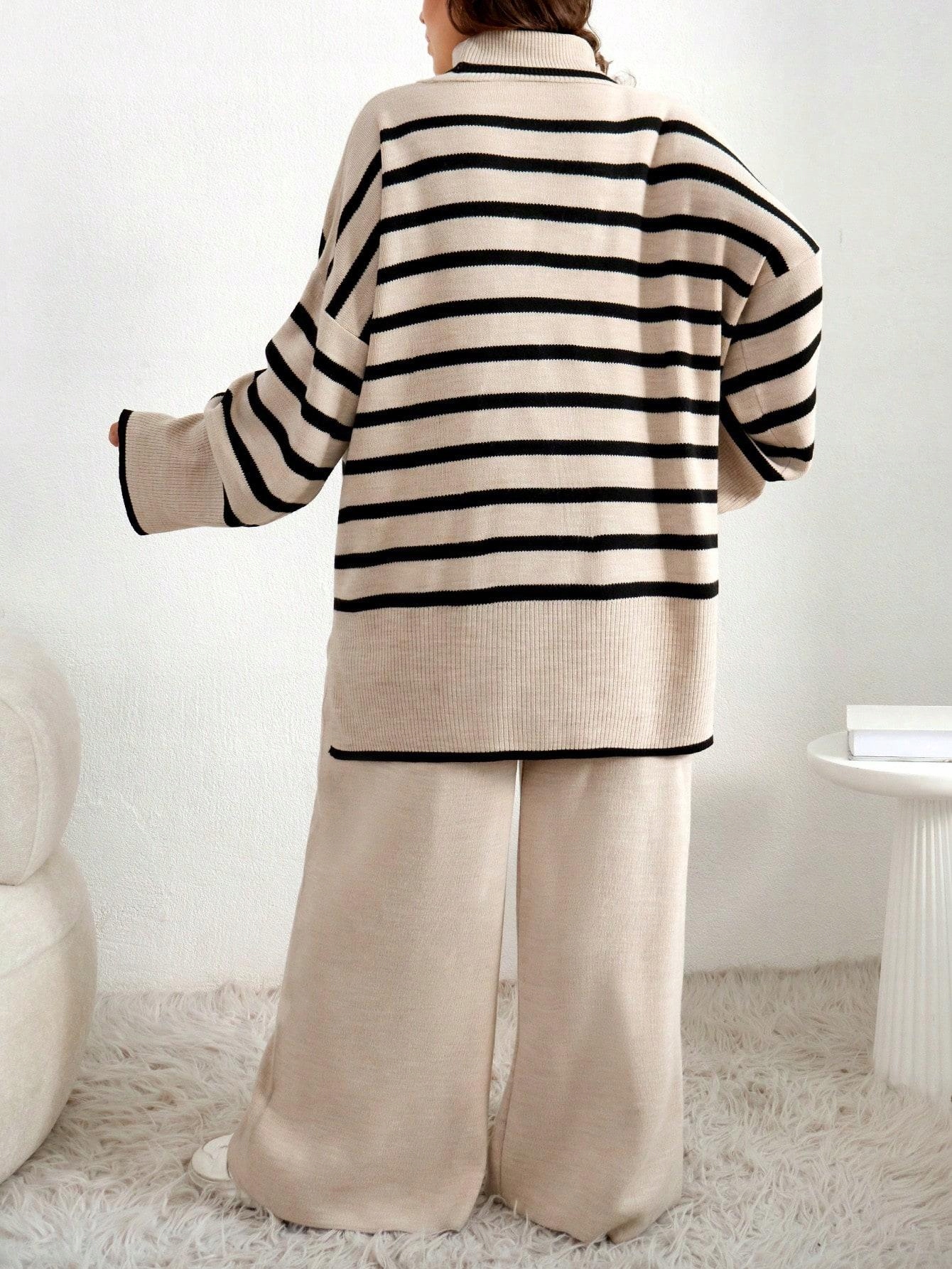 SWETER SPODNIE KOMPLET