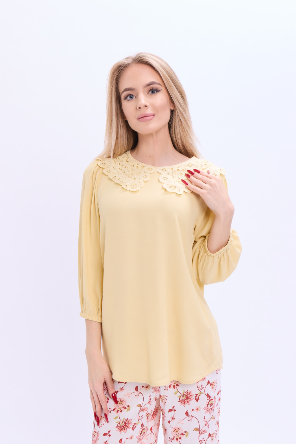 ŻÓŁTY TOP T43-2136K-SS