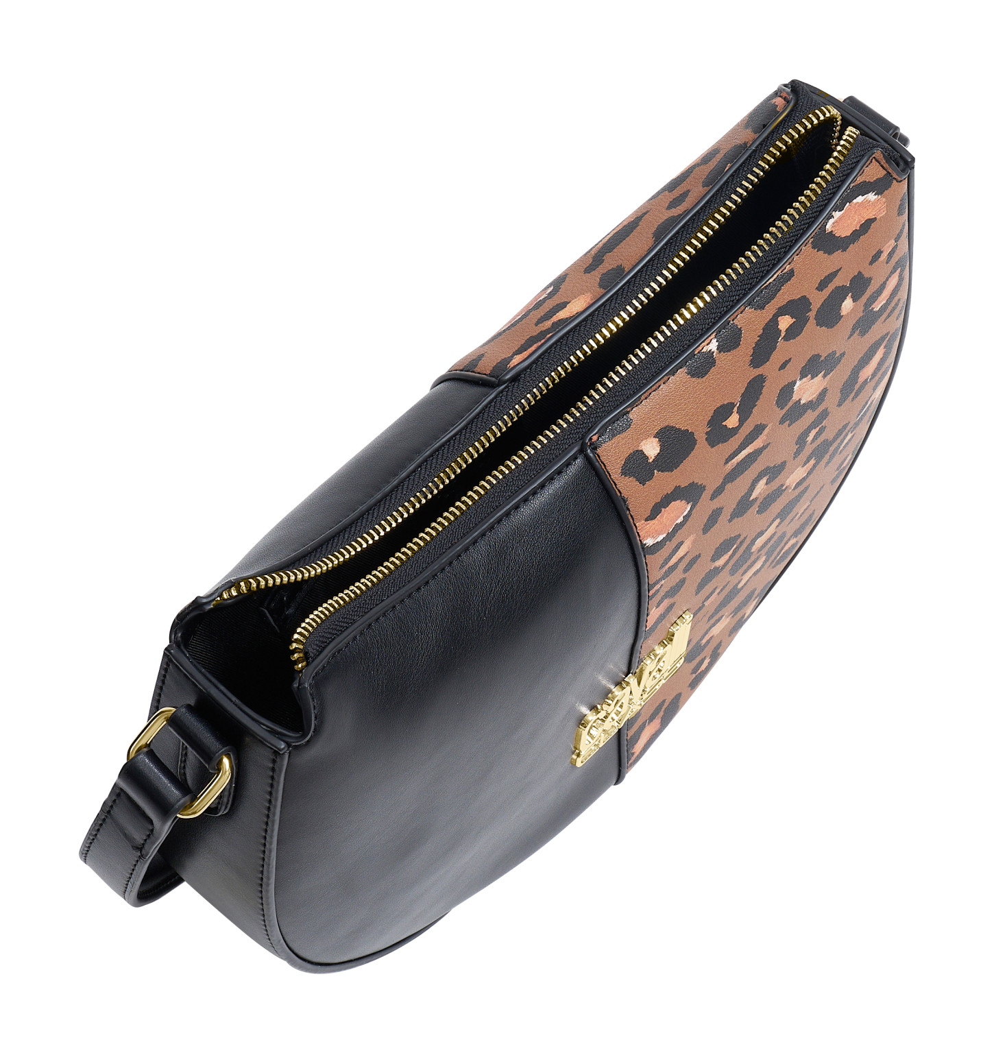 torebka kontrast animal print logo