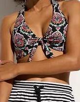 BIUSTONOSZ BIKINI Z WIĄZANIEM NA SZYI