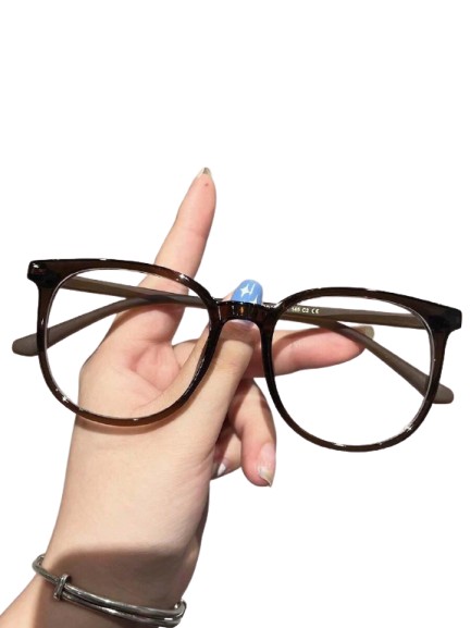 brązowe okulary zerówki 