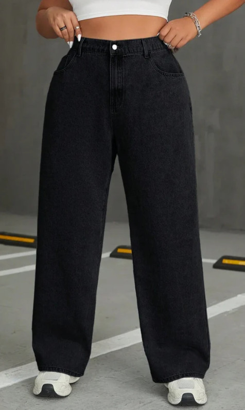 czarne spodnie jeans 