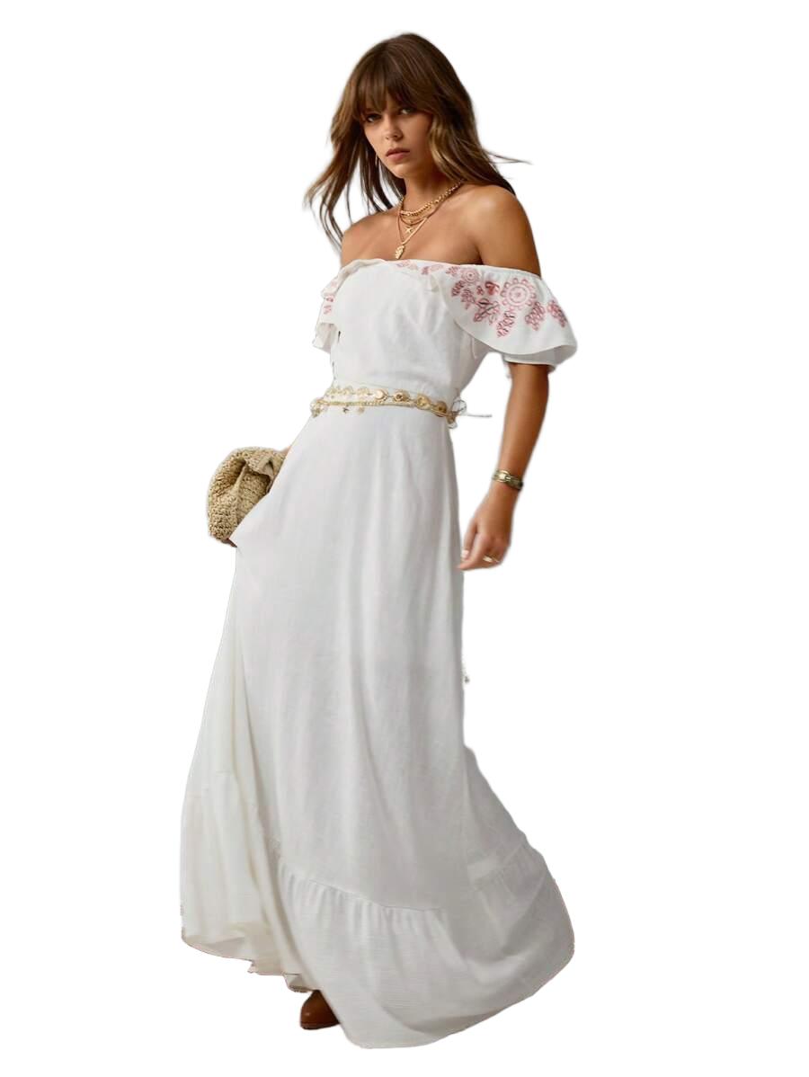 SUKIENKA HAFTOWANA BOHO