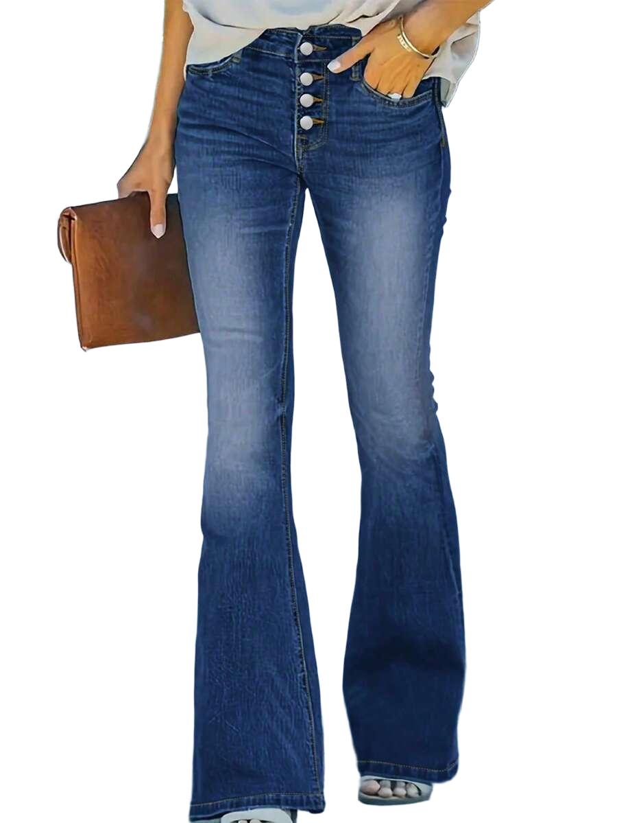niebieskie spodnie jeans