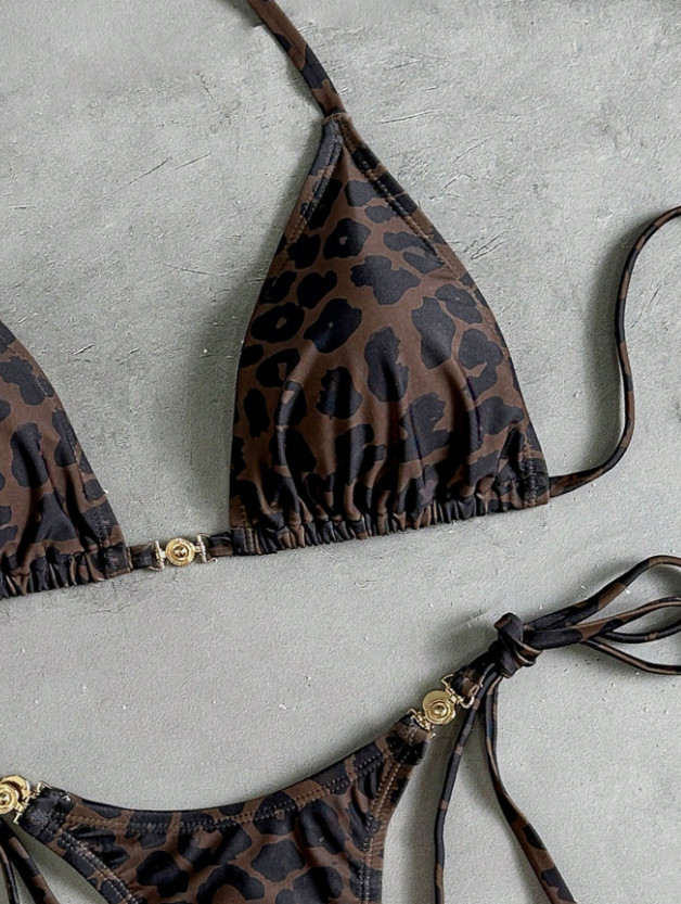 DWUCZĘŚCIOWY STRÓJ KĄPIELOWY ANIMAL PRINT