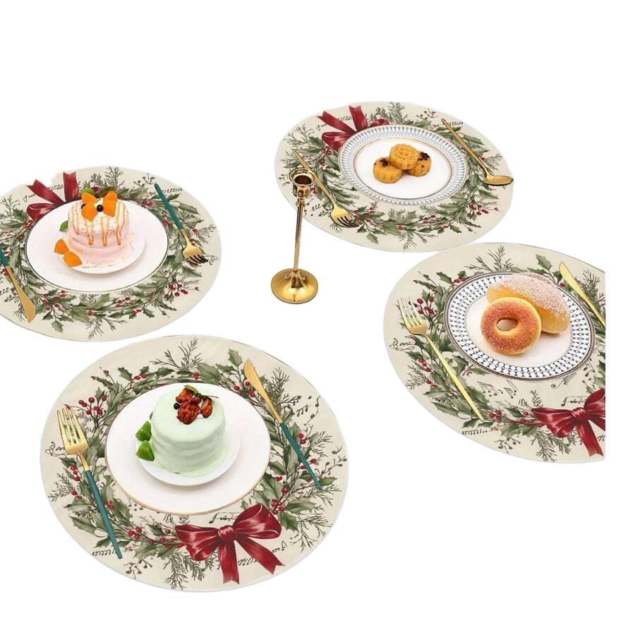okrągłe podkładki na stół 3-pack