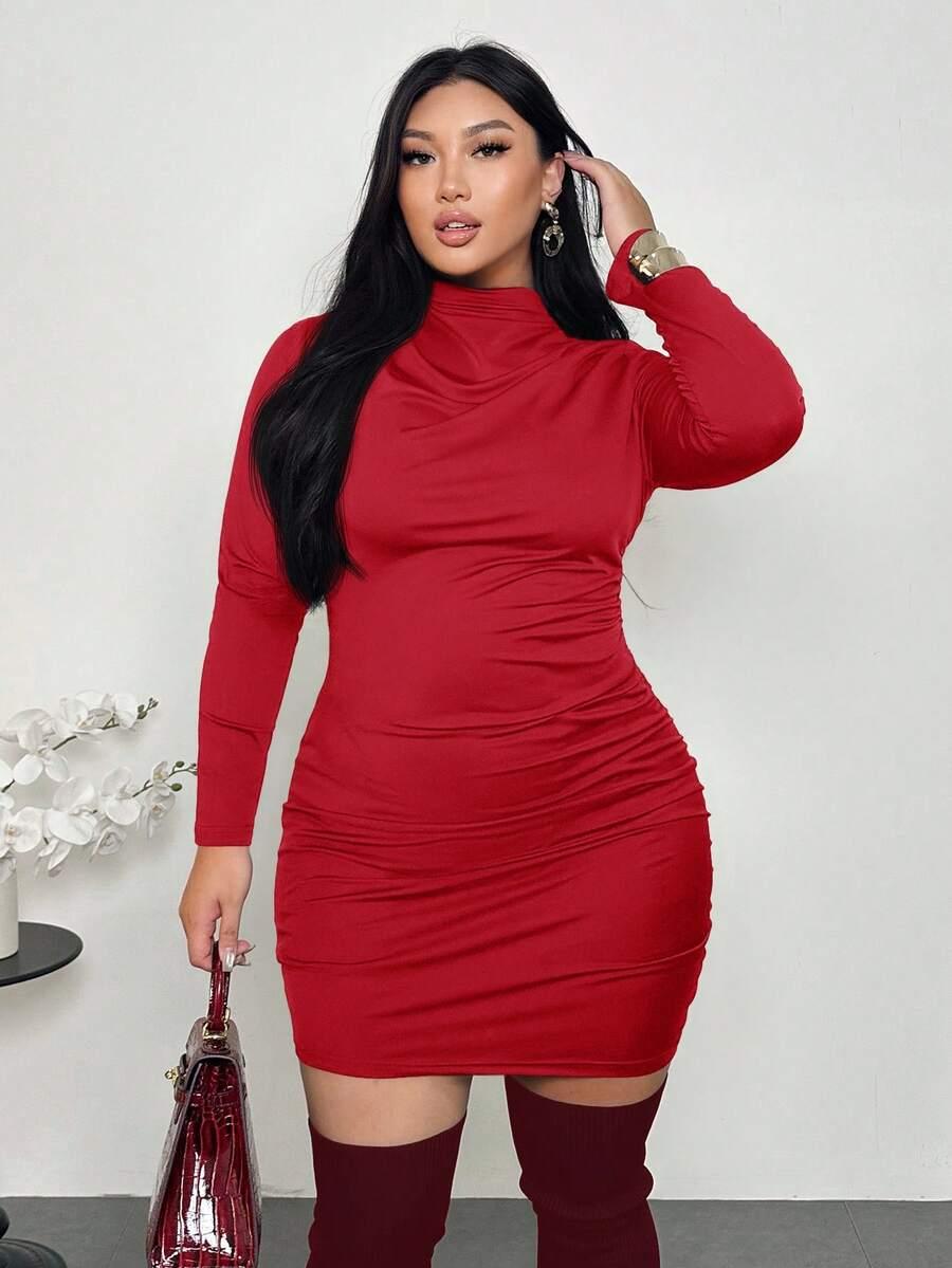 czerwona mini sukienka 