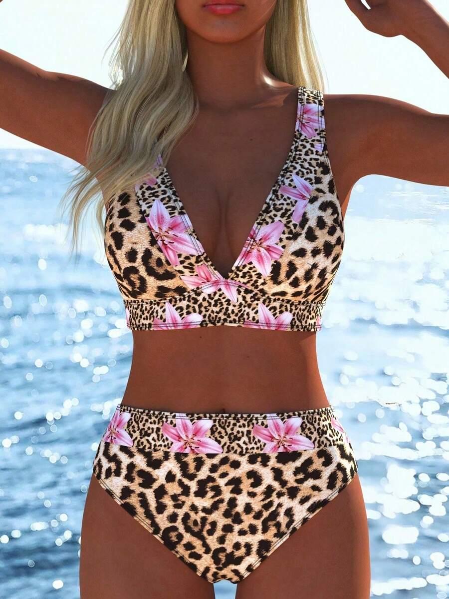 dwuCZĘŚCIOWY STRÓJ KĄPIELOWY animal print