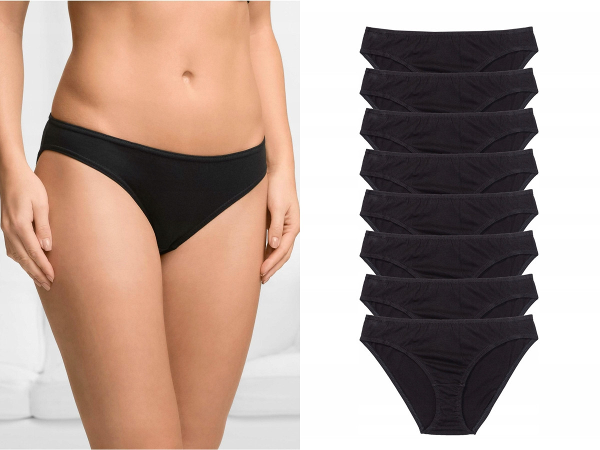 KLASYCZNE CZARNE MAJTKI FIGI 10-PACK