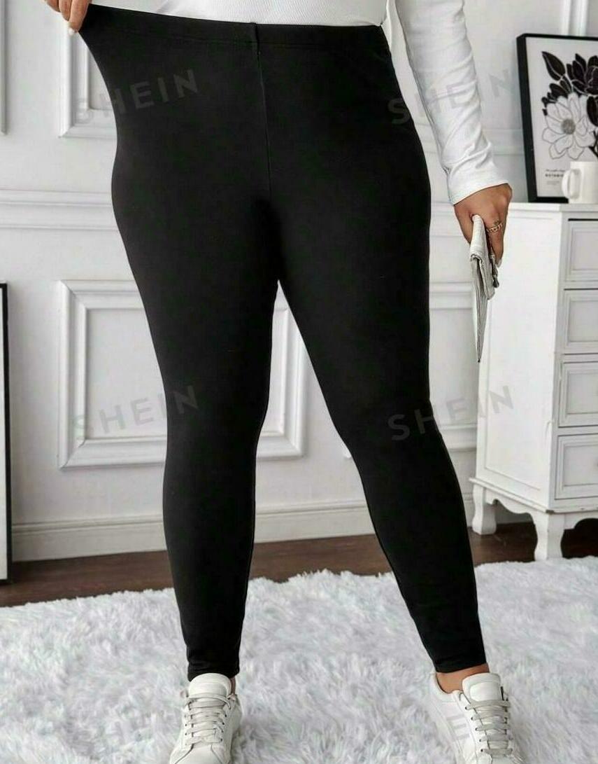 CZARNE OCIEPLANE LEGGINSY