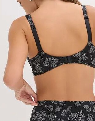 BIUSTONOSZ DAMSKI PLUS SIZE USZTYWNIANY Z ZAPIĘCIEM Z TYŁU