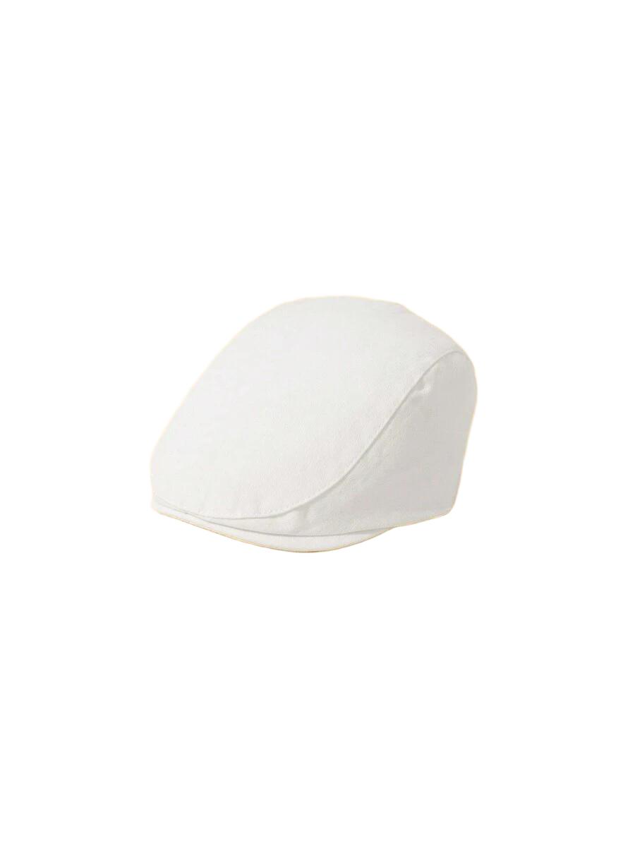 biała CZAPKA BERET