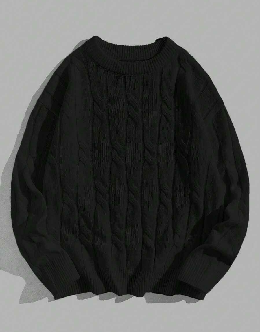 CZARNY SWETER SPLOT BASIC