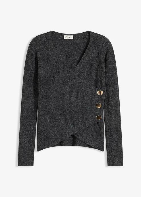 SWETER DAMSKI SZARY