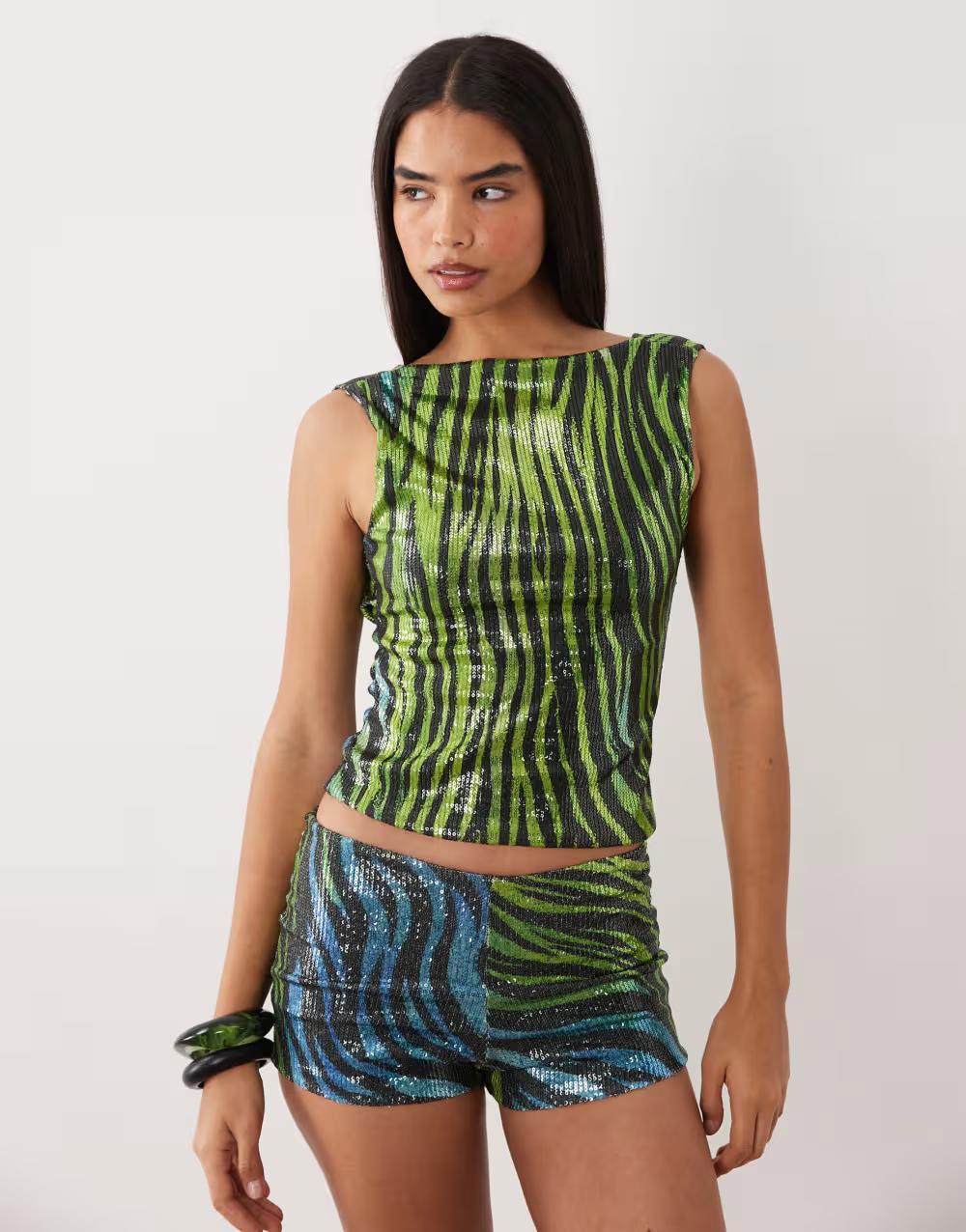 TOP ANIMAL PRINT ZEBRA