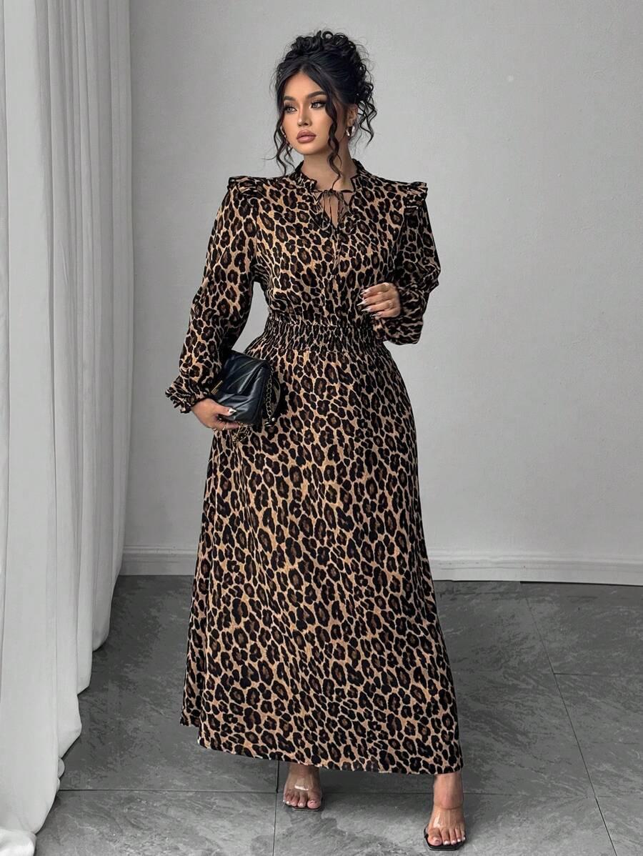SUKIENKA MAXI ANIMAL PRINT
