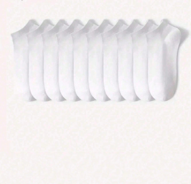 BIAŁE SKARPETY 10-PACK