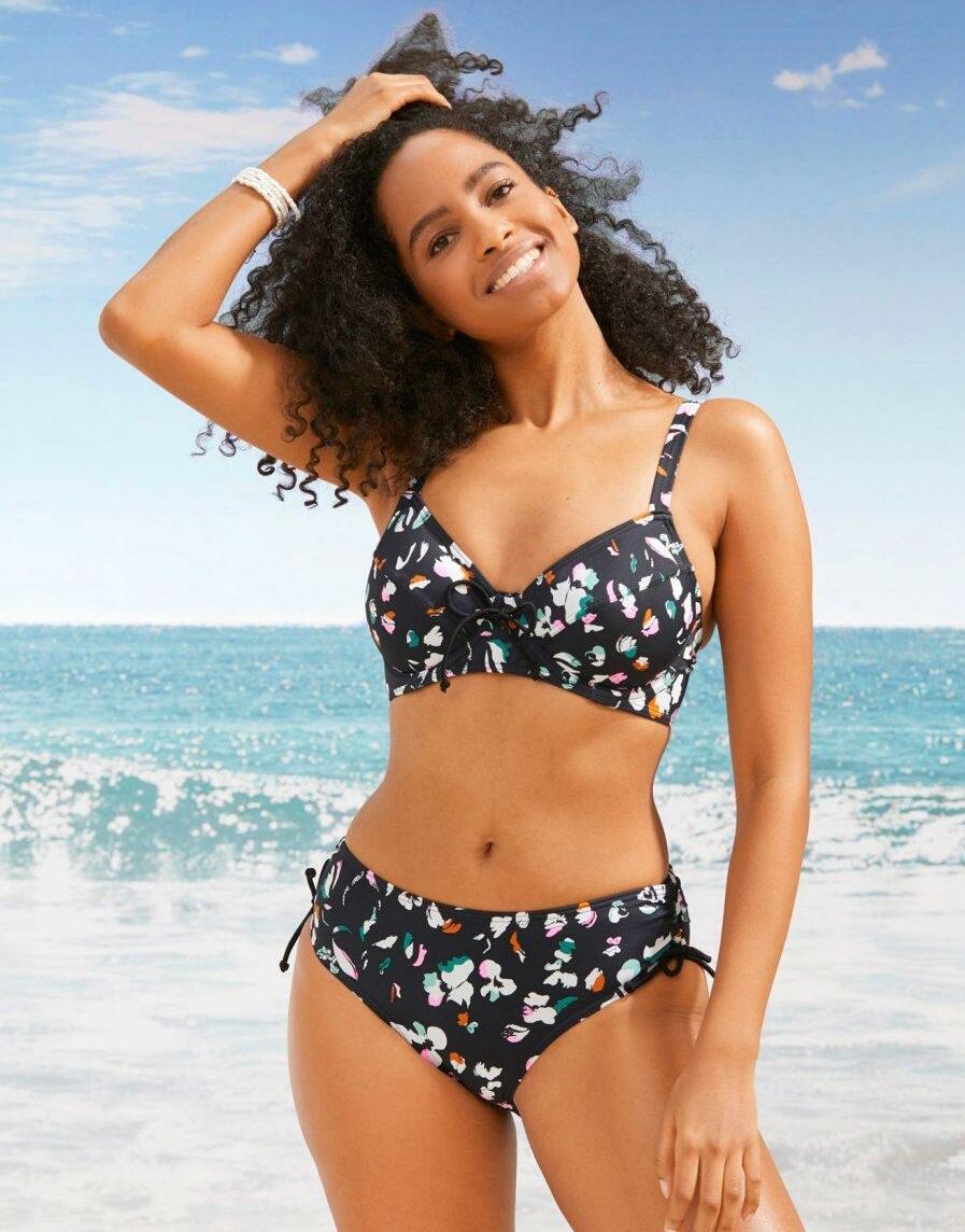 KOMPLET BIKINI KWIATY PRINT