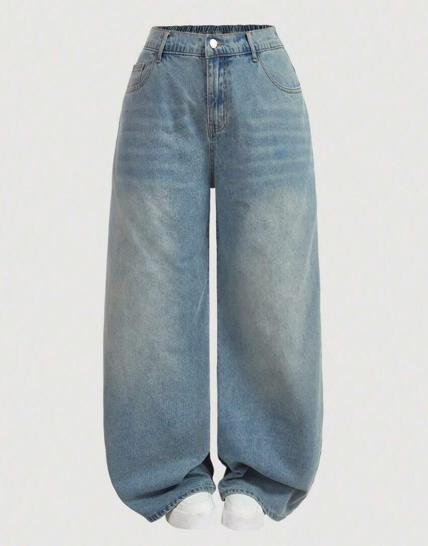 niebieskie spodnie vintage jeans